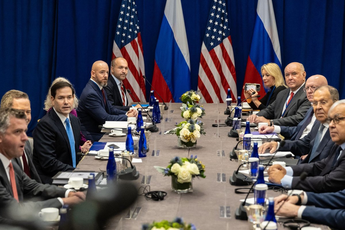 Rubio per susitikimą su Lavrovu ragino nutraukti karą Ukrainoje