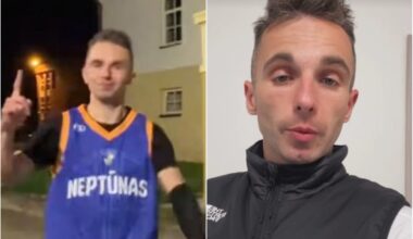Skaudžiai kritęs ir Klaipėdos publiką išgąsdinęs atletas turi gerų žinių - Delfi