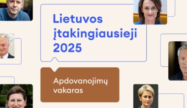 Delfi Lietuvos įtakingiausieji 2025. Apdovanojimų vakaras