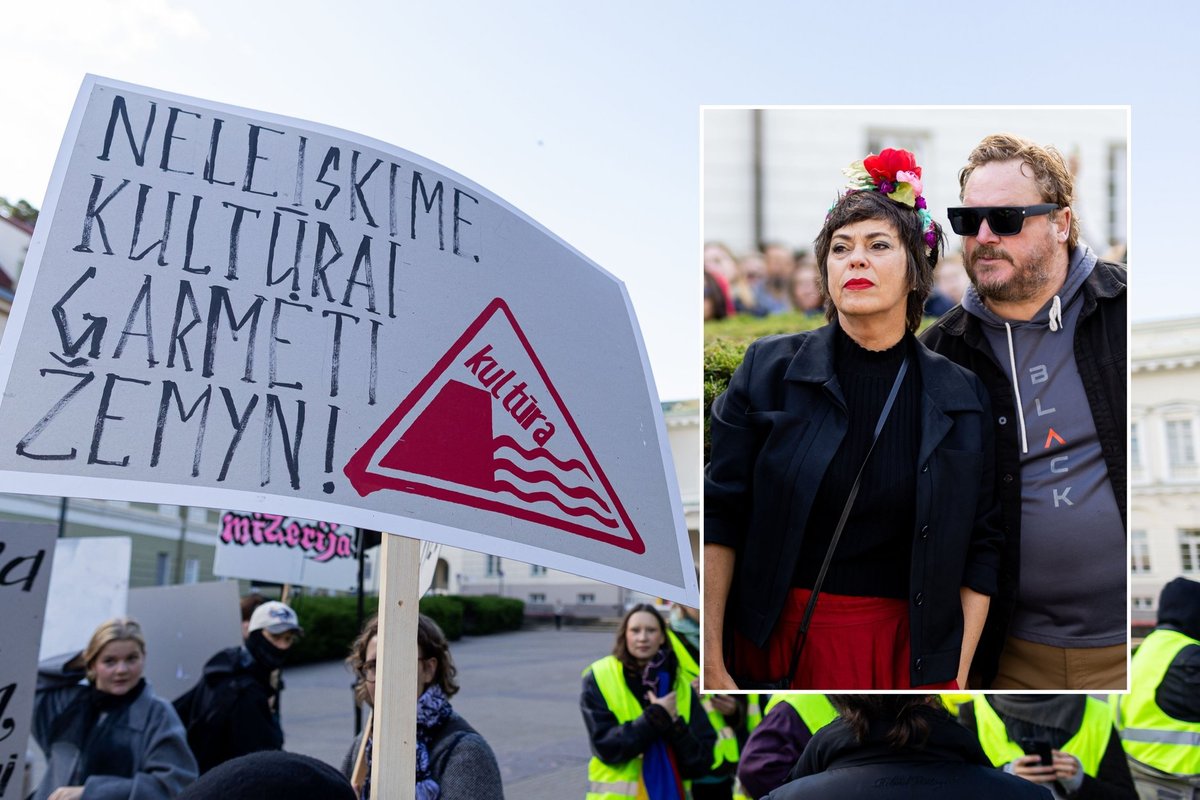 Proteste – ir Nomedos Marčėnaitės nuostaba: jie labai norėjo mus pamatyti, bet pačių nėra