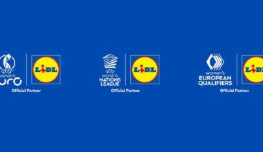 Pratęsta partnerystė: „Lidl“ iki 2030 metų rems UEFA moterų futbolo turnyrus