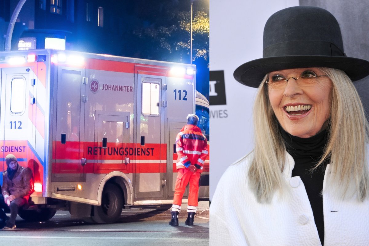 Plinta į pagalbą Diane Keaton vykusių medikų skambutis
