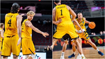 Mindaugas Kuzminskas (kairėje), Lukas Lekavičius