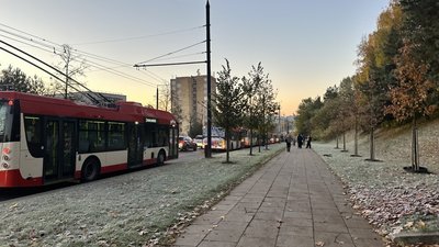 Sustoję troleibusai Vilniuje
