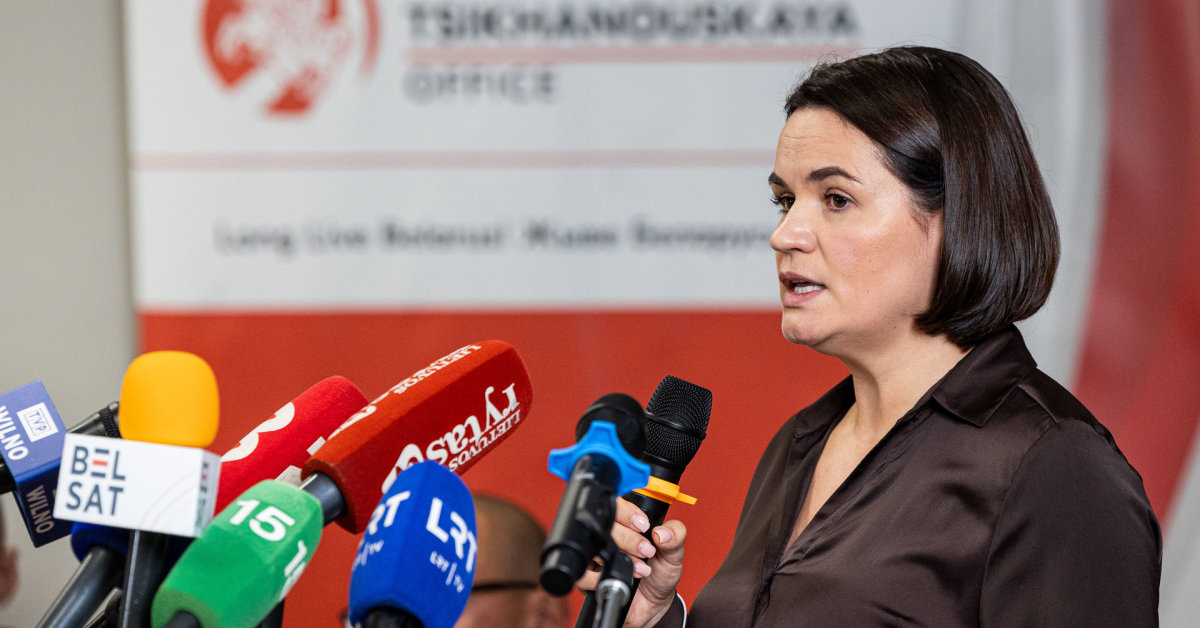 Lietuvai nesuteikus apsaugos, Cichanouskaja atšaukia svarbų vizitą