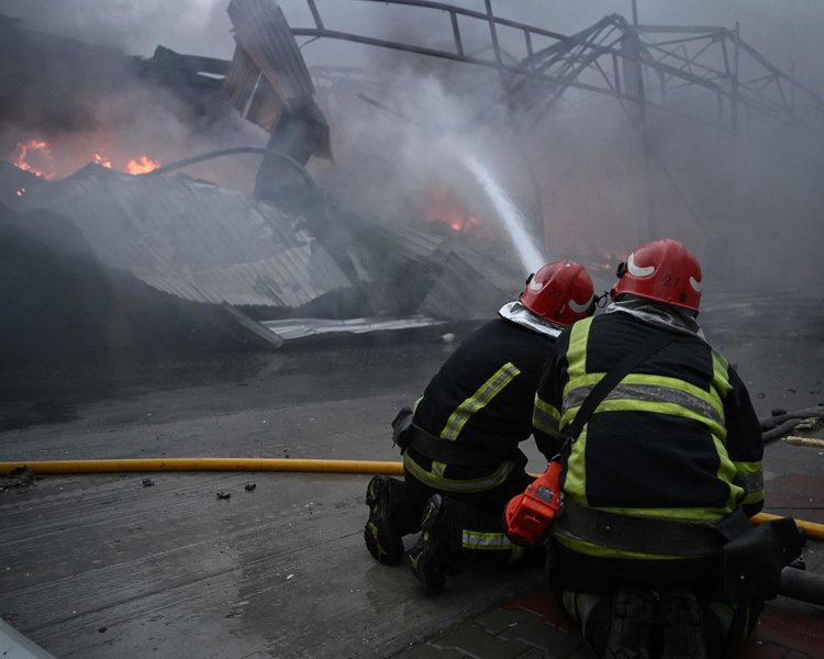 Karas Ukrainoje. Kyjive įvykdyta brutali ataka (nuotr. SCANPIX) 1