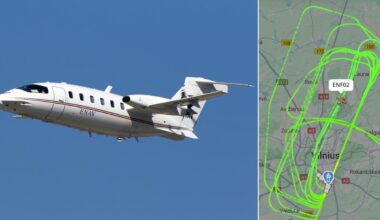 Lėktuvas virš Vilniaus: sistemų tikrinimas užtruks kelias dienas