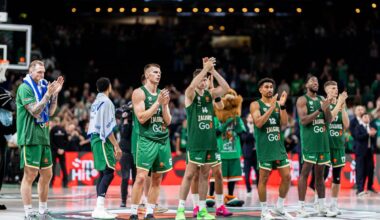 Atnaujintame Eurolygos reitinge – „Žalgiris“ pakilo į dešimtuką