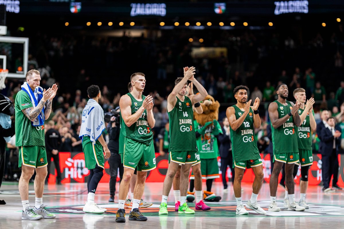 Atnaujintame Eurolygos reitinge – „Žalgiris“ pakilo į dešimtuką