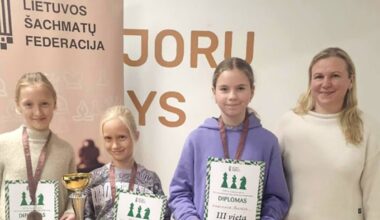 Panevėžietės Lietuvos šachmatų čempionate iškovojo bronzą