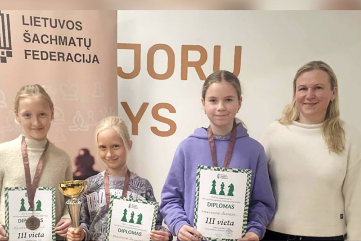 Panevėžietės Lietuvos šachmatų čempionate iškovojo bronzą