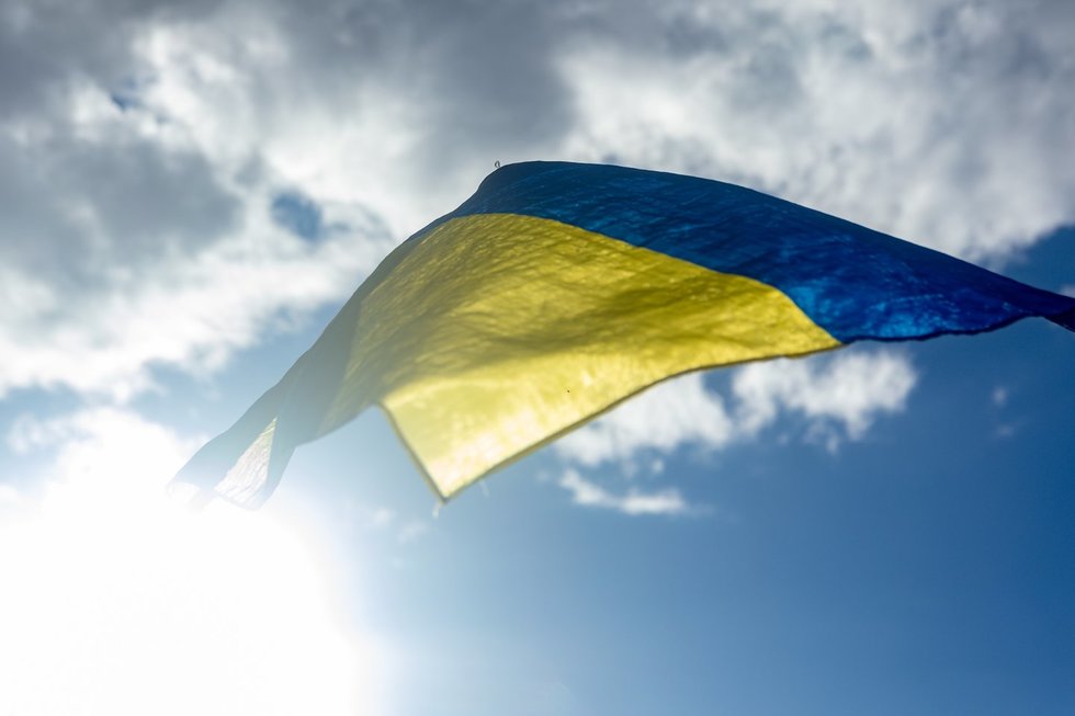 Ukrainos vėliava (nuotr. SCANPIX)