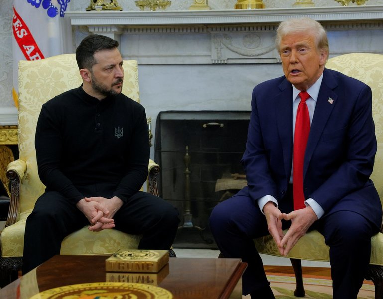 V. Zelenskis ir D. Trumpas (nuotr. SCANPIX) 12