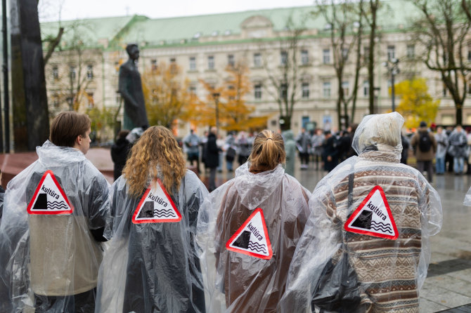 Roberto Riabovo / BNS nuotr./Protestas „Mes esame kultūra“