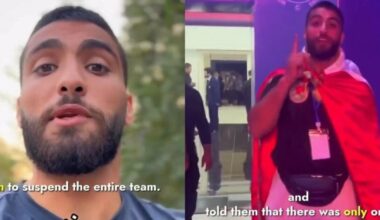 „Neatsiprašysiu net jei man nupjaus galvą“: Izraelio vėliavą išniekinęs kovotojas išmestas iš pasaulio taurės varžybų