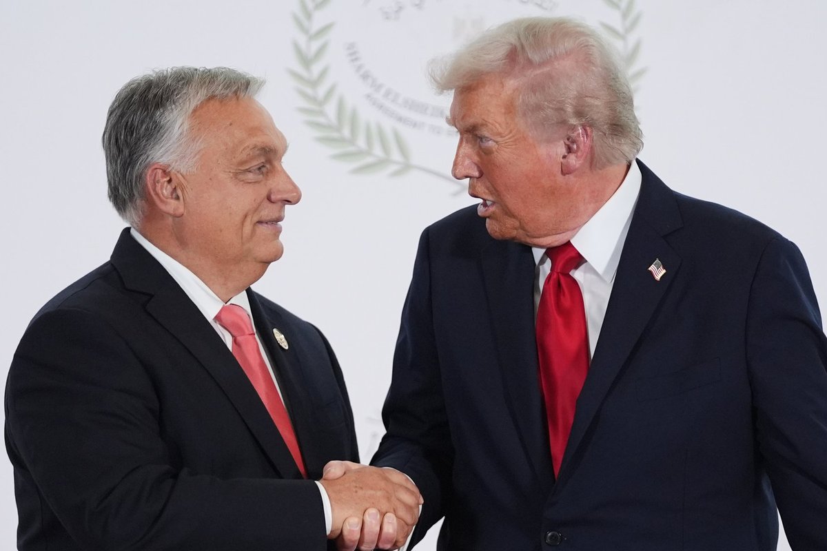 „Daugelis man nepritars“: Trumpas išgyrė Orbaną