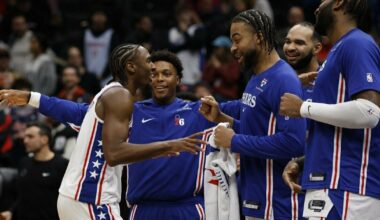 Po pratęsimo laimėjusi „76ers“ išlieka nepralaimėjusi