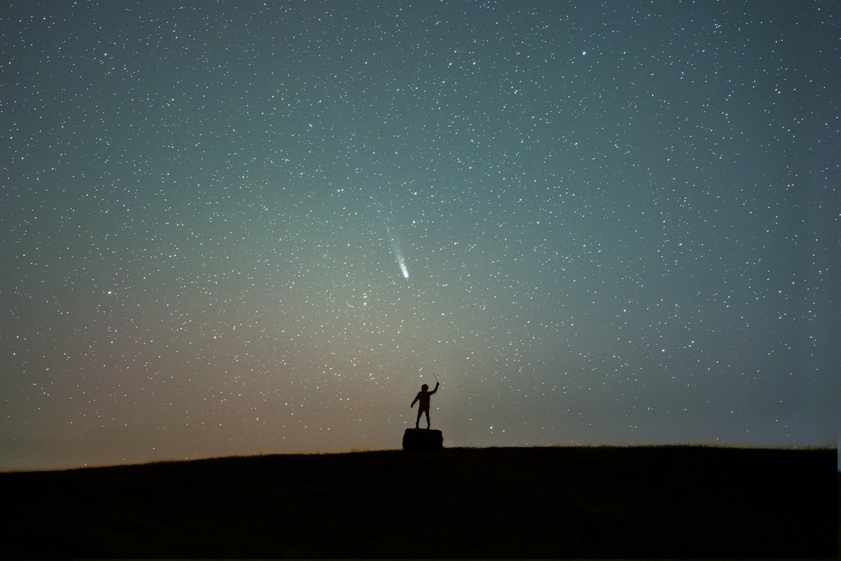 Vilnietis fotografas danguje pagavo kometą C/2025 A6 (Lemmon) – fantastika