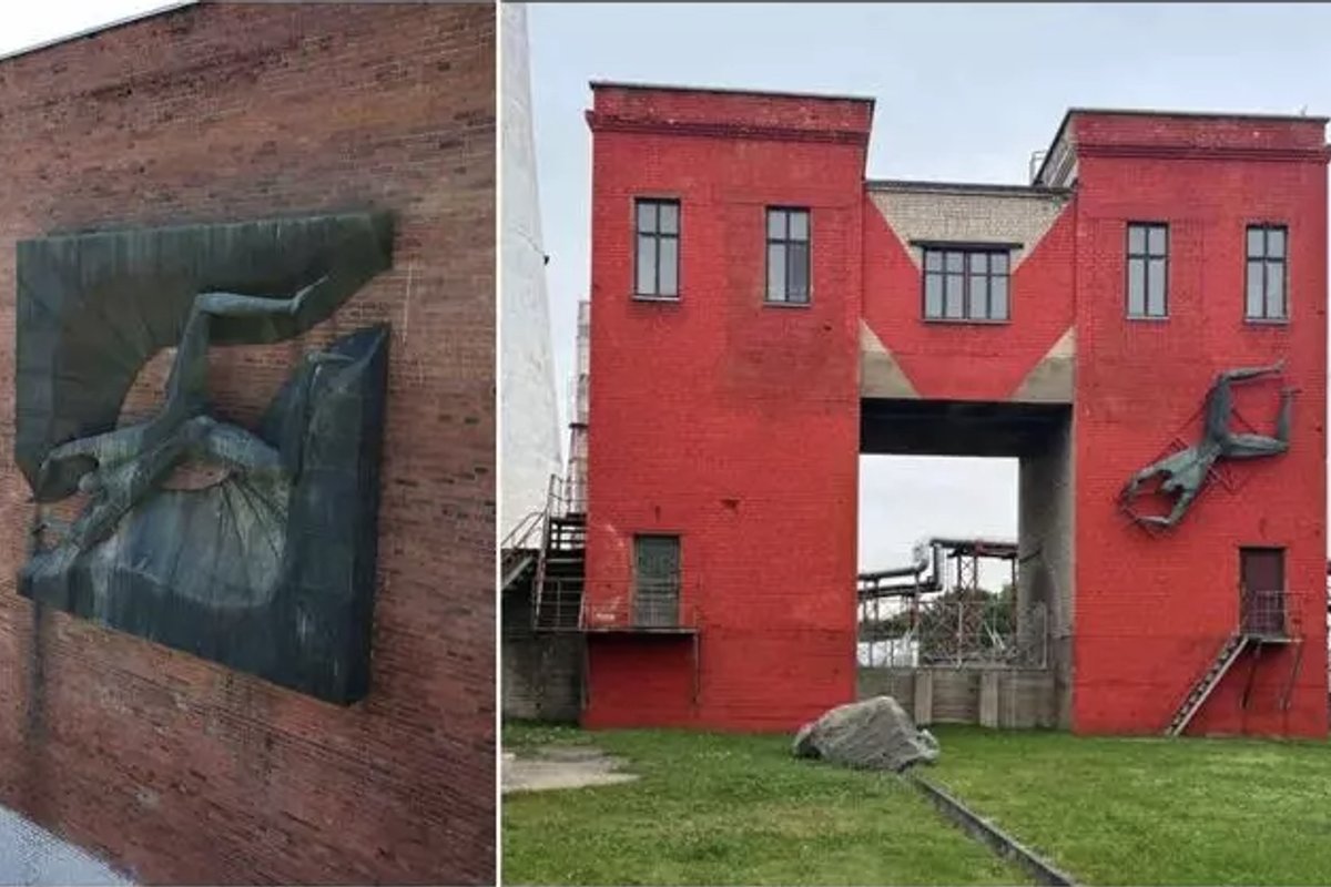 Klaipėdoje ant „Pastato M“ sienos išniro „plaukikas“: menas ant meno ar vandalizmas?