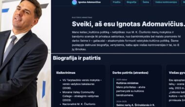 Adomavičius internete pristatomas kaip kultūros ministras