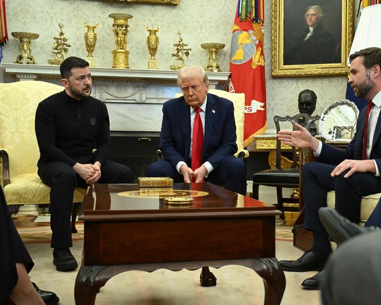 V. Zelenskis, D. Trumpas, J.D. Vance'as (nuotr. SCANPIX) 35