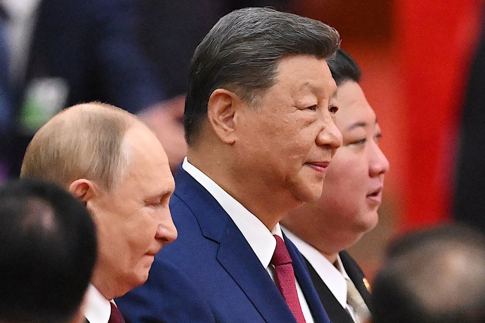 Xi Jinpingas, Vladimiras Putinas (nuotr. SCANPIX)