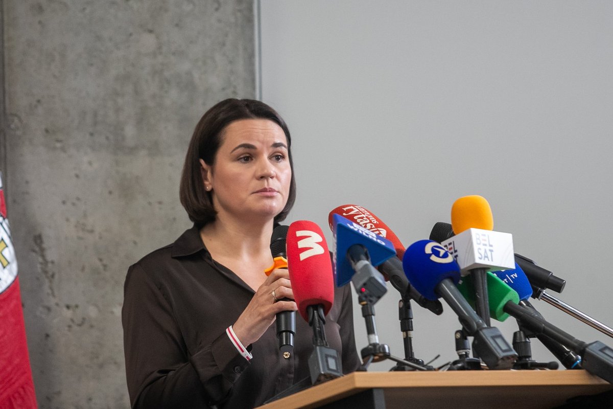 Cichanouskaja ragina Trumpą siekti demokratijos
