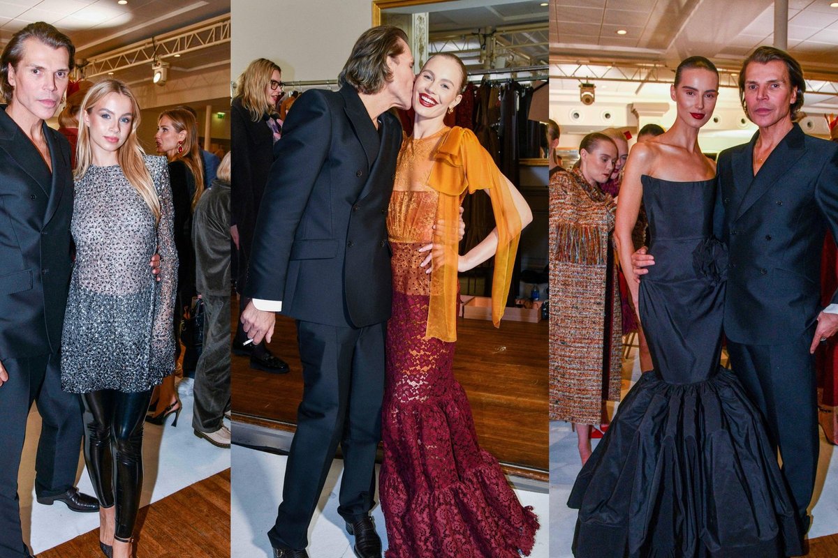 Istoriniai užkulisiai iš Paryžiaus mados savaitės: Juozas Statkevičius išdidžiai pozavo su modeliais