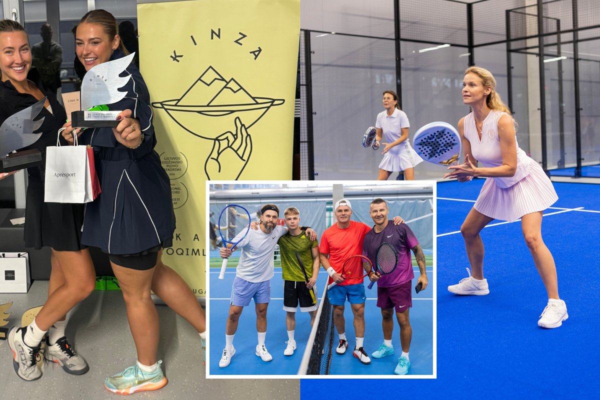 Savaitgalį vykusio padelio turnyro nepraleido ir žinomi Lietuvos žmonės