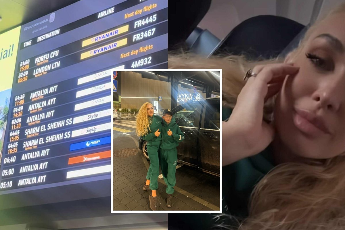Vilniaus oro uoste skrydžio kelias valandas teko laukti ir Oksanai Pikul: esame jau parą be miego