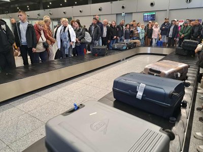 Lietuviai Katovicų oro uoste