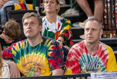 Dainius Adomaitis ir Evaldas Beržininkaitis Tokijuje