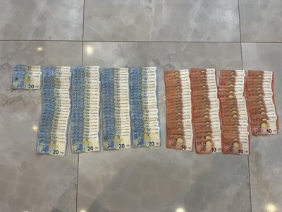 FNTT per kratas rasta ir paimta 2,8 tūkst. eurų grynųjų pinigų suma