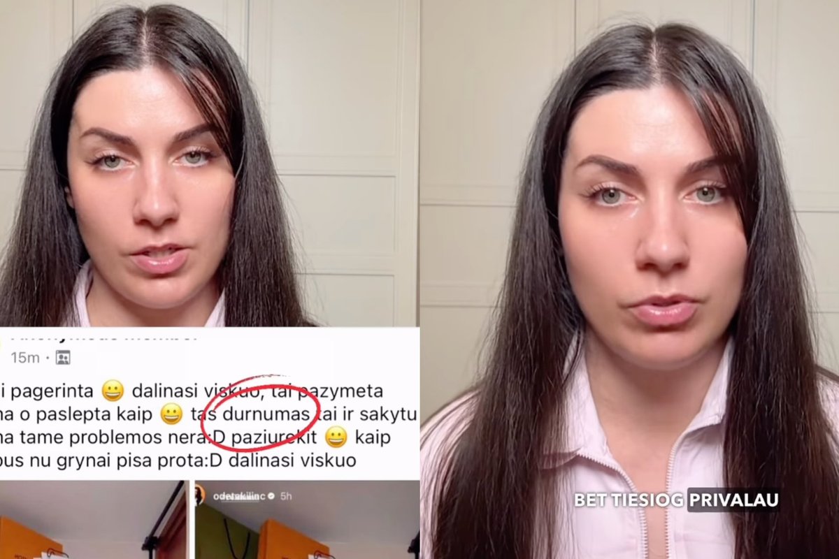 Patyčios „Facebook“ grupėje pribloškė garsią „TikTok“ kūrėją: po anonimu – garsus vyras