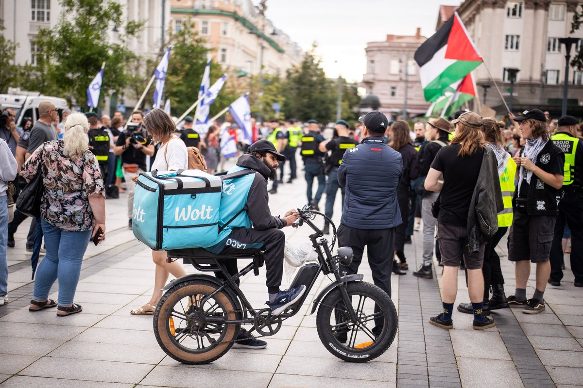 Vilniuje – Izraelio veiksmus Gazoje smerkiančių organizacijų protesto eitynės