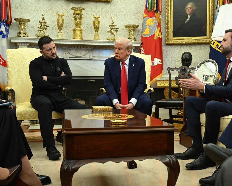 V. Zelenskis, D. Trumpas, J.D. Vance'as (nuotr. SCANPIX) 30