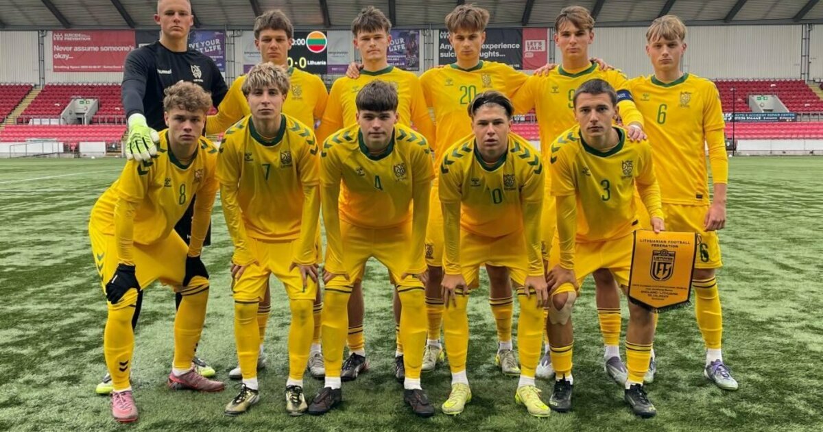 Lietuvos U-17 futbolo rinktinė įveikė anglus