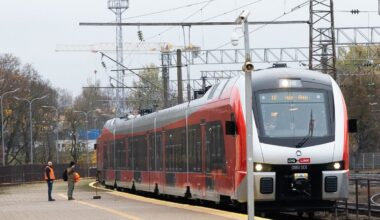 Pristatytas pirmasis naujas elektrinis traukinys: priskirtas vienam maršrutui