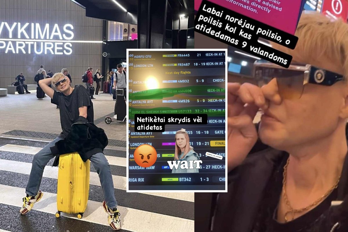 Į Turkiją lagaminus susikrovusio Karolio Murausko akyse – ašaros: jei norite skristi, neskriskite, nes yra baisu