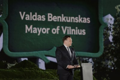 Renginio metu kalbą sakė Vilniaus meras Valdas Benkunskas