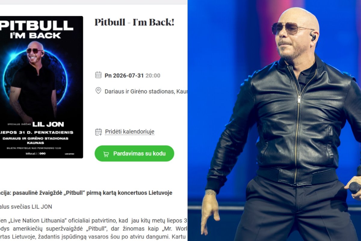 Sumokėjo už Pitbull bilietus, bet vis dar jų negavo: norėtųsi atsakymų