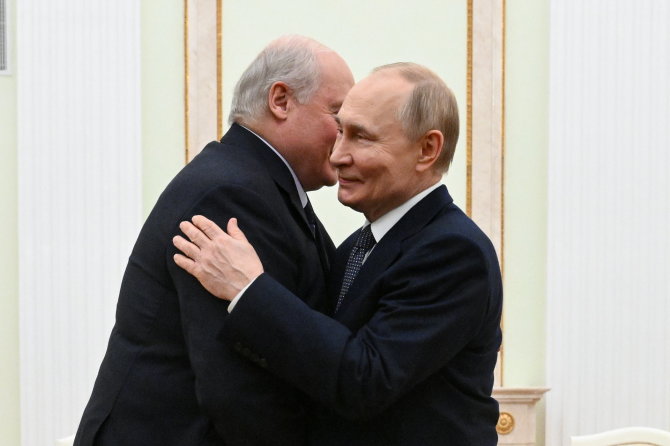 ZumaPress/Scanpix/Aliaksandras Lukašenka ir Vladimiras Putinas