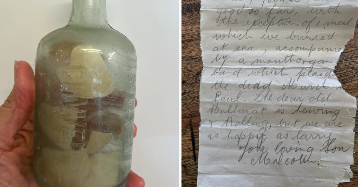 Neįtikėtinas radinys Australijos paplūdimyje: aptiktas butelis su Pirmojo pasaulinio karo karių laiškais