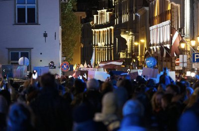 Latvijoje vyko protestas prieš pasitraukimą iš Stambulo konvencijos