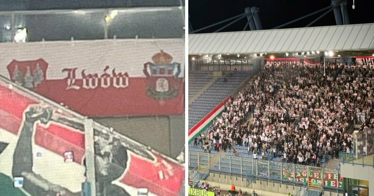 „Lvivas ir Vilnius – Lenkijos“: „Legia“ ultros mače su Ukrainos ekipa iškėlė skandalingą vėliavą