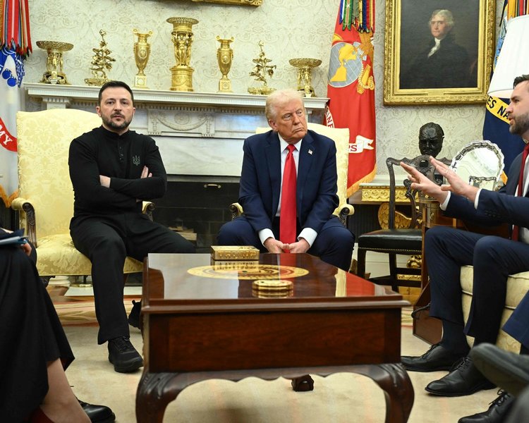 V. Zelenskis, D. Trumpas, J.D. Vance'as (nuotr. SCANPIX) 34