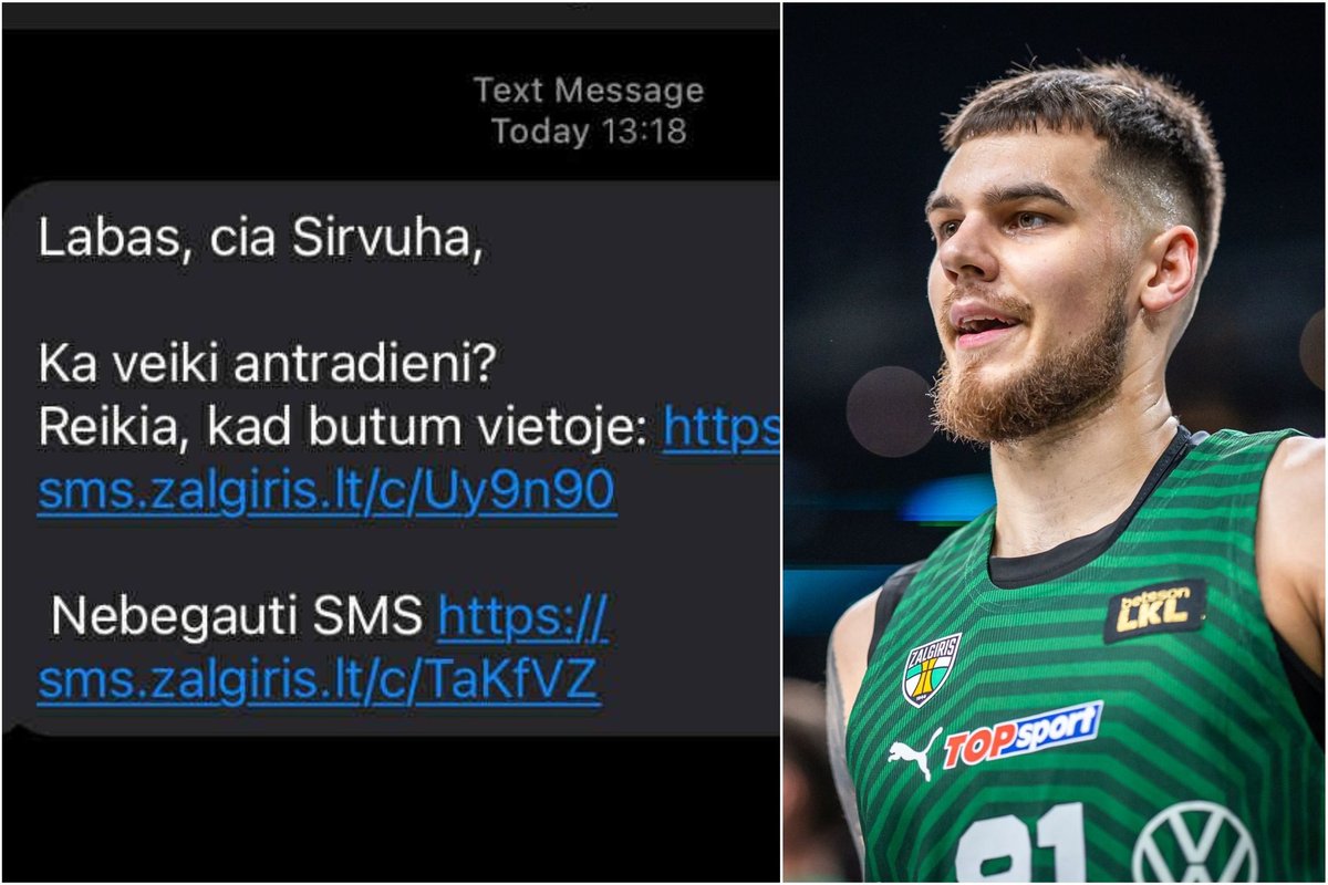 Gauta SMS žinutė sukėlė įtarimų, „Žalgirio“ klubas nuramino