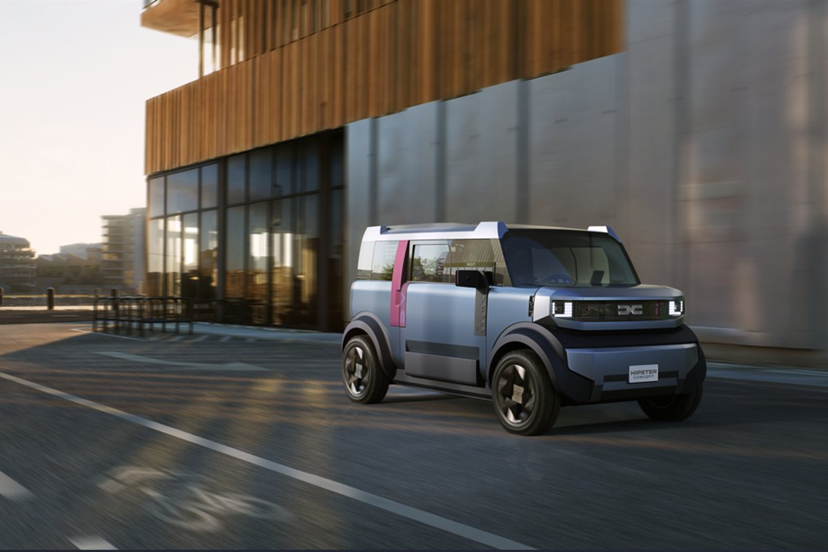 Koncepcinis automobilis „Dacia Hipster“ – alternatyvi elektrinio judumo vizija: itin įperkamas, apimantis svarbiausias funkcijas, „Dacia“ stiliumi