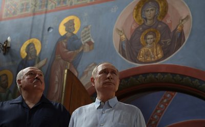 Aliaksandras Lukašenka ir Vladimiras Putinas
