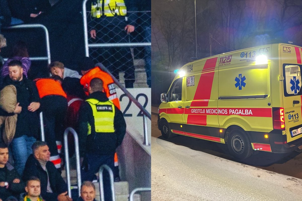Futbolo rungtynės Lietuva–Lenkija vos nesibaigė žiūrovo mirtimi: organizatoriams – kritikos strėlės